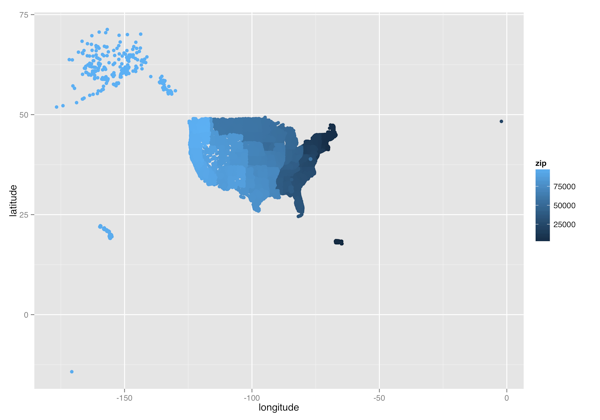 USA Color Map